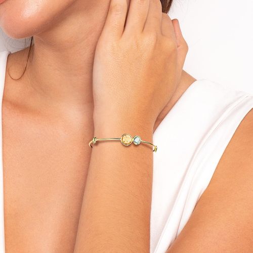 Pulseira em ouro amarelo com pedras