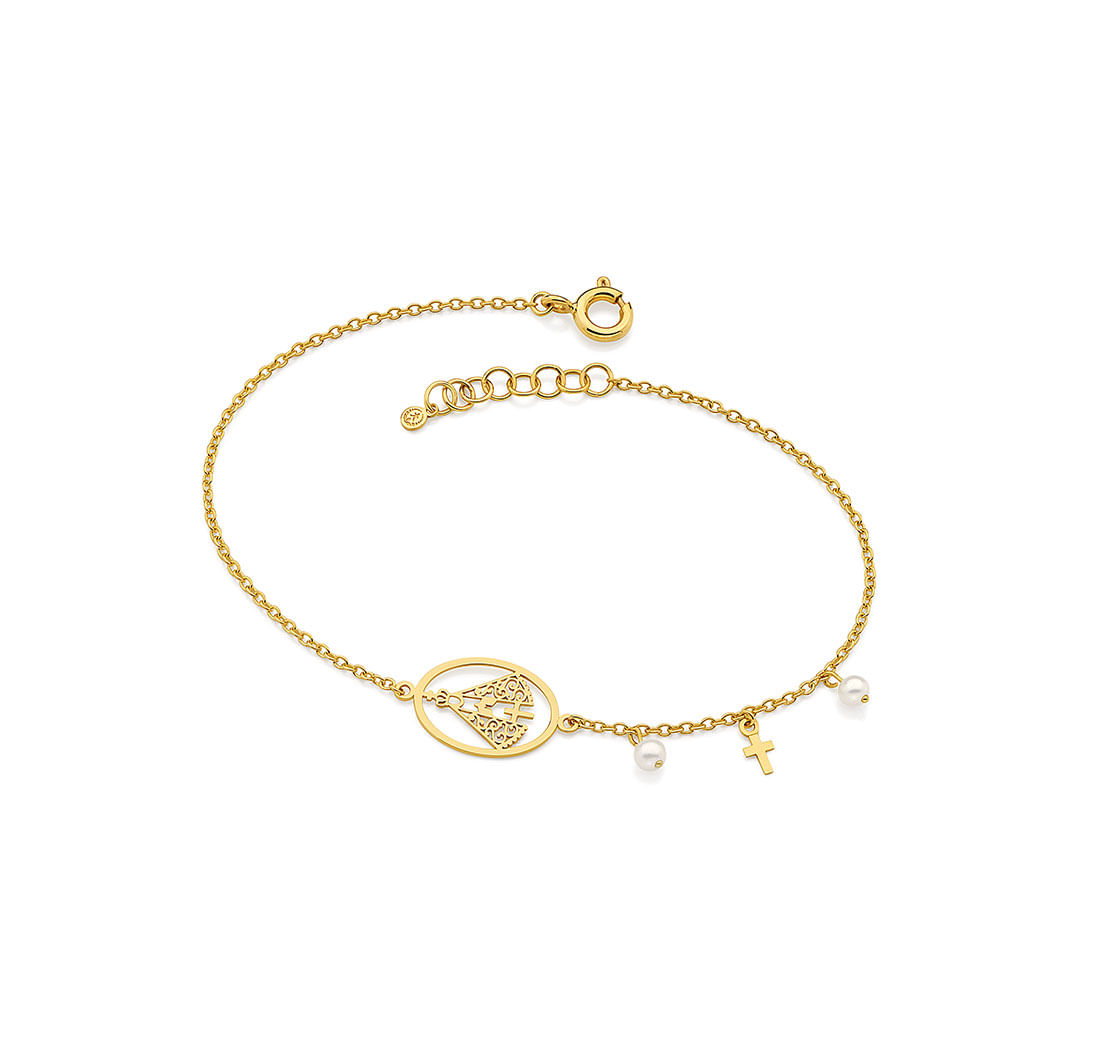 Pulseira-nossa-senhora-aparecida-em-ouro-amarelo-com-perolas
