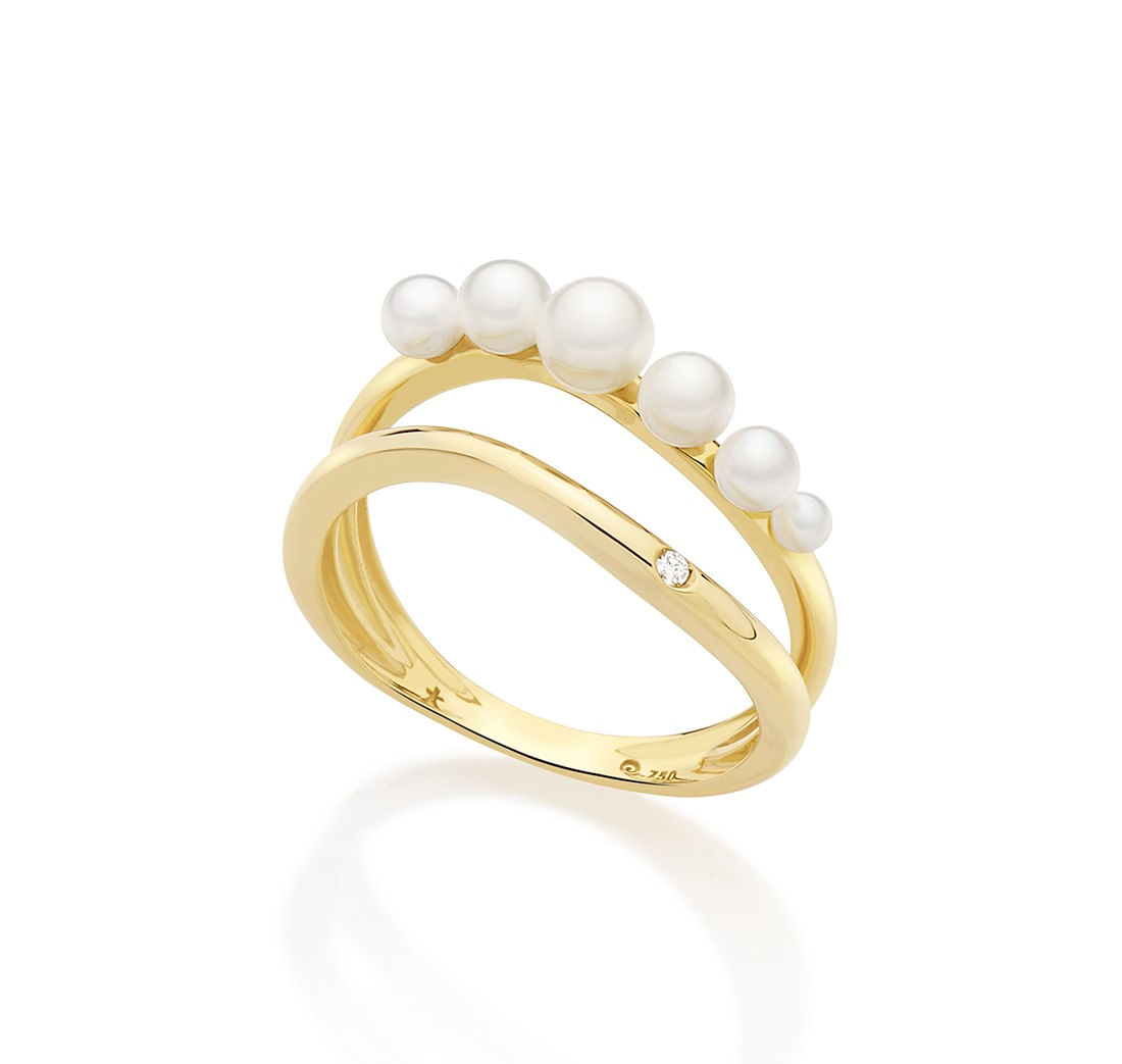 Anel-em-ouro-amarelo-com-perolas-e-diamantes