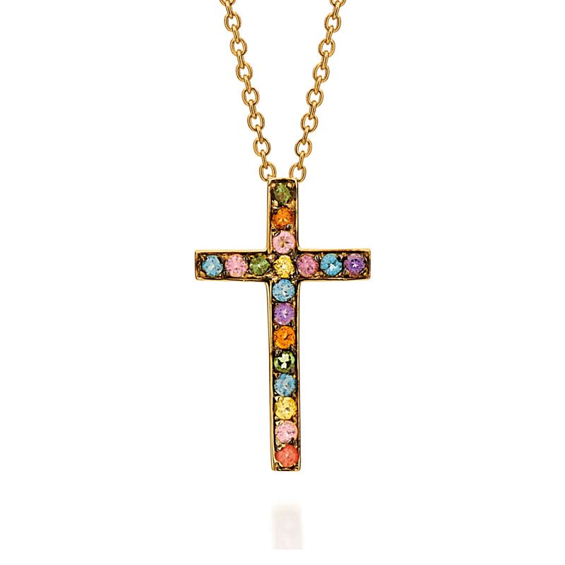 Pingente-cruz-de-ouro-amarelo-com-pedras-coloridas