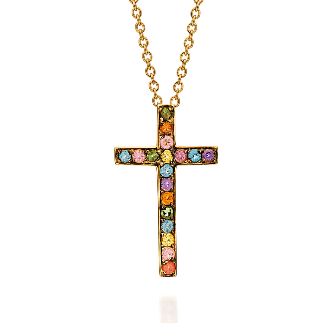 Pingente-cruz-de-ouro-amarelo-com-pedras-coloridas