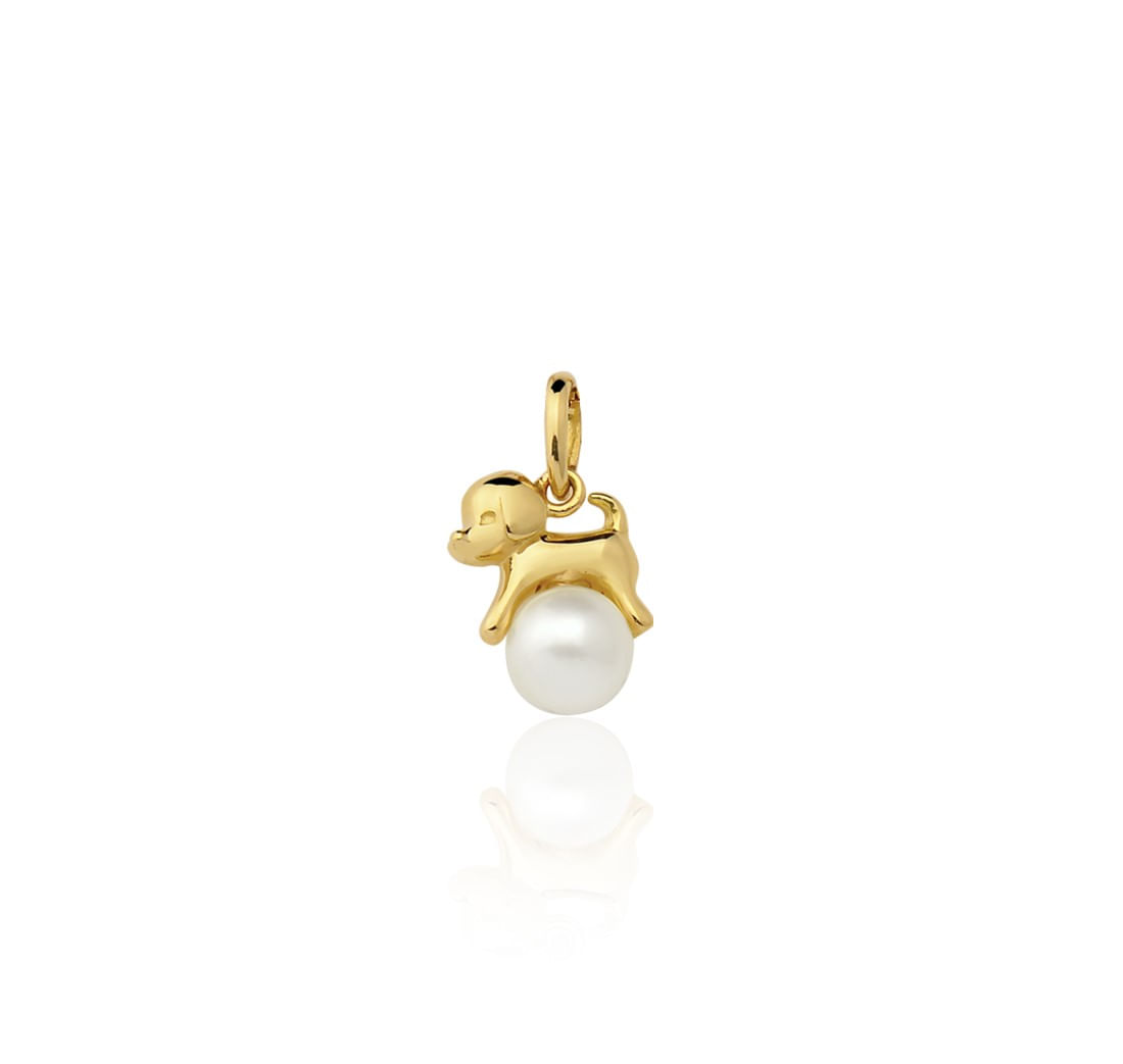 Pingente-cachorro-infantil-em-ouro-amarelo-18k-e-perola