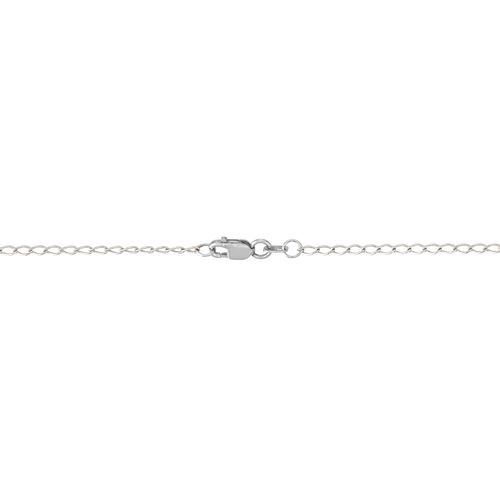 Corrente groumet longa em ouro branco