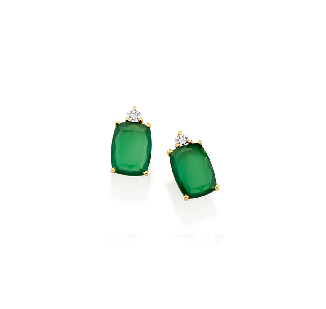 Brinco-em-ouro-amarelo-com-diamante-e-agatas-verdes
