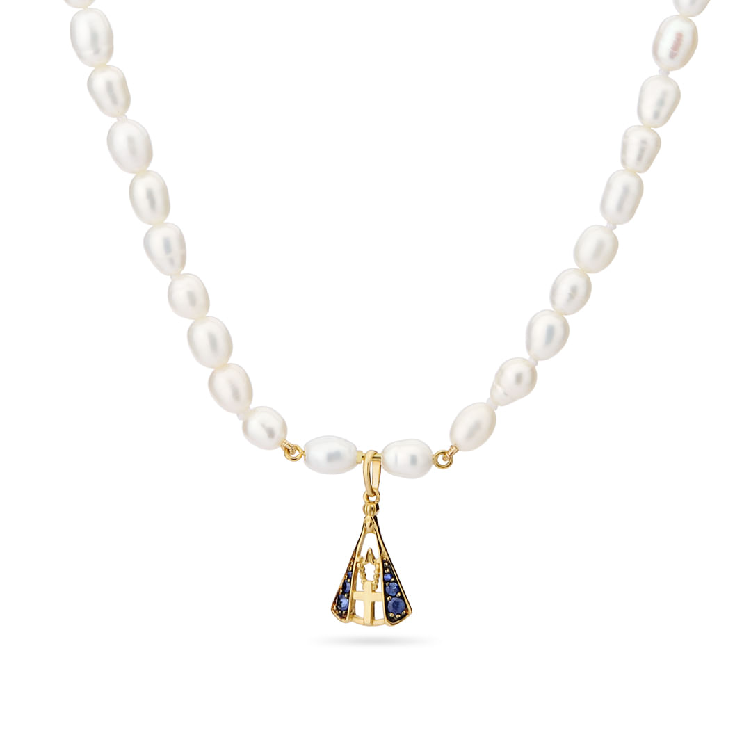 Pingente-Nossa-Senhora-Aparecida-ouro-amarelo-safiras-azuis-BE5921AS