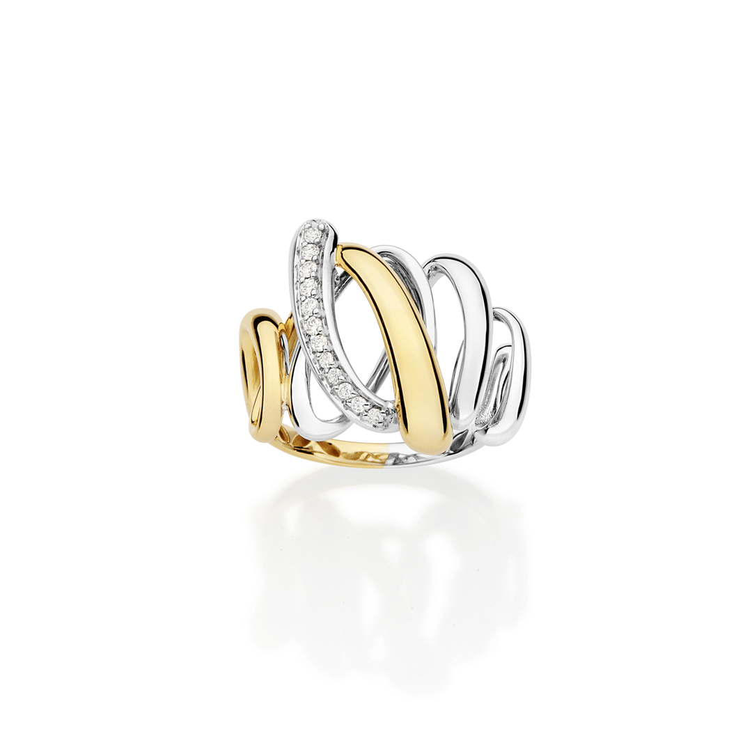 Anel-em-ouro-amarelo-e-branco-com-diamantes-reluzentes