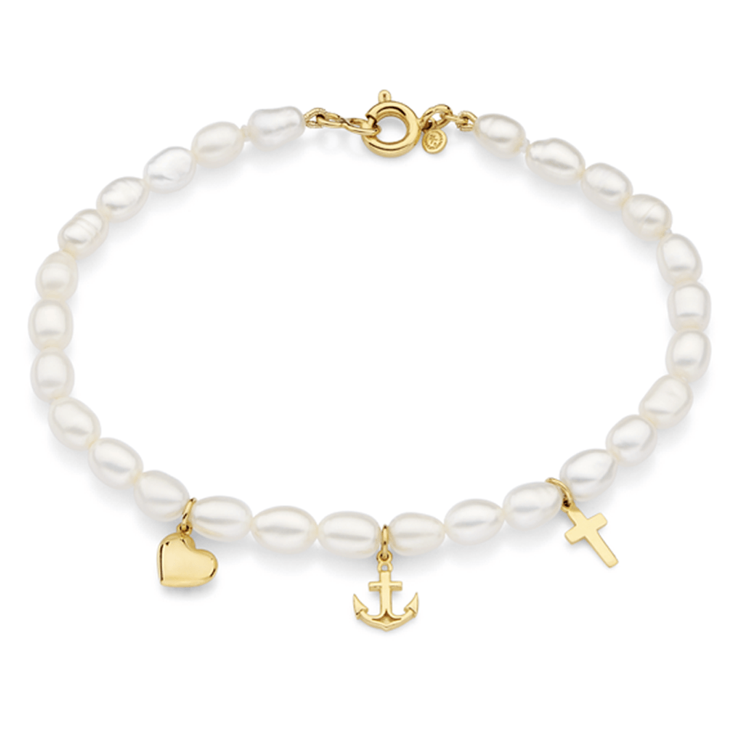 Pulseira-Fe-Caridade-e-Esperanca-em-ouro-com-perolas