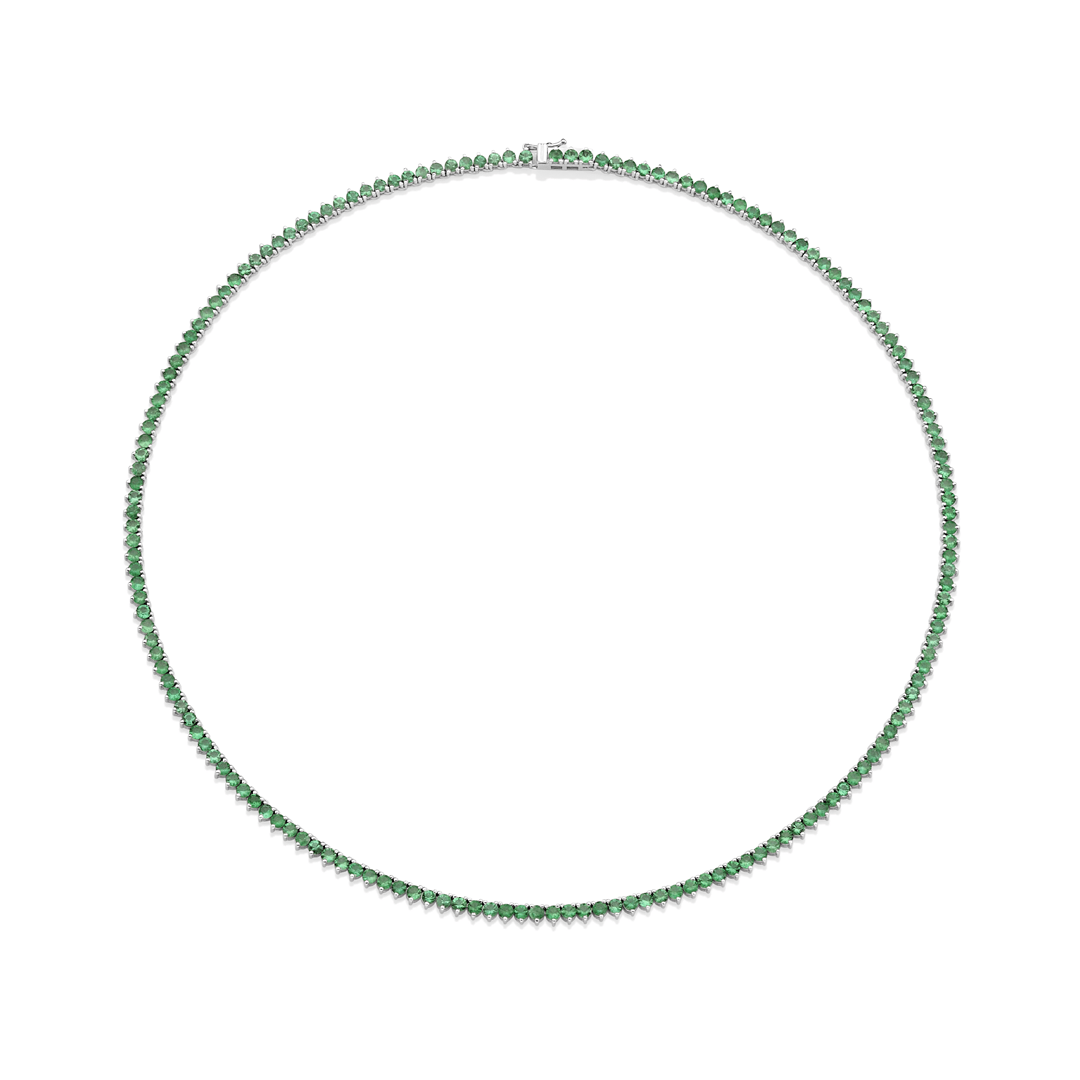 Colar-riviera-em-ouro-branco-com-esmeraldas