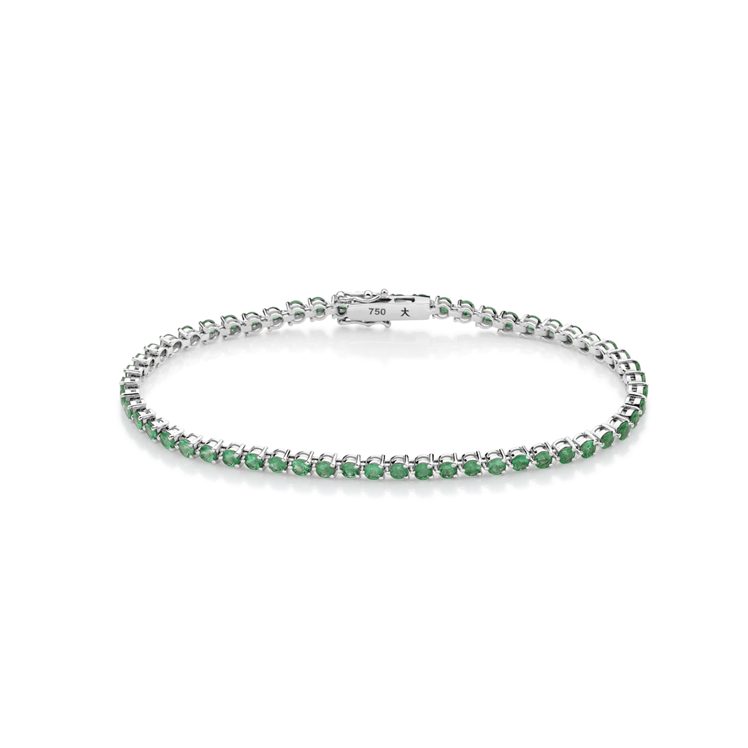 Pulseira-riviera-em-ouro-branco-com-esmeraldas