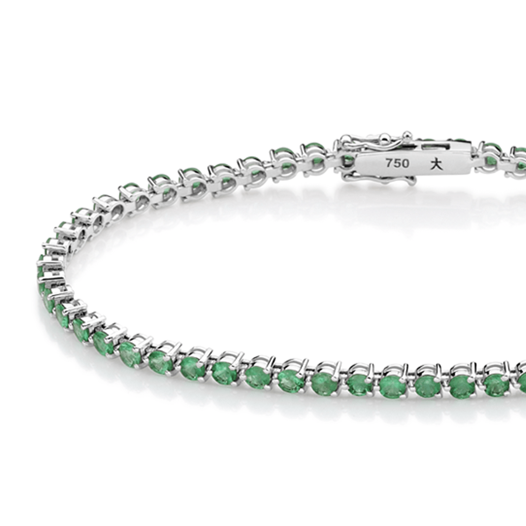 Pulseira-riviera-em-ouro-branco-com-esmeraldas