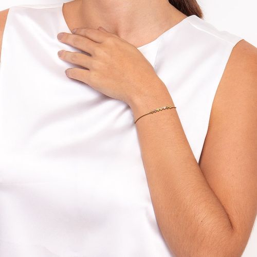 Pulseira em ouro rose com turmalinas