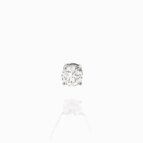 Pingente de ouro branco com diamante