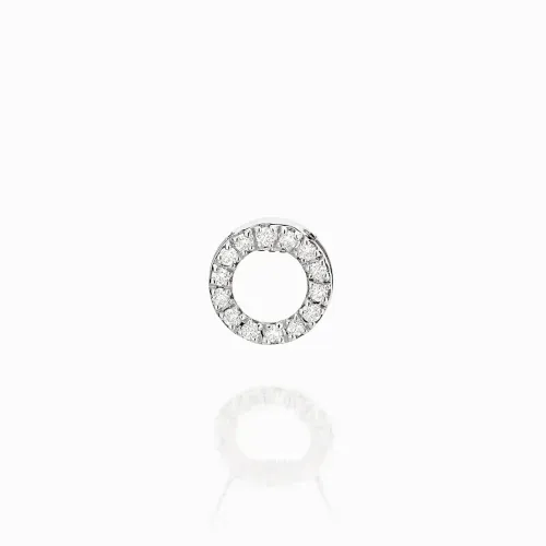 Pingente de ouro branco com diamantes