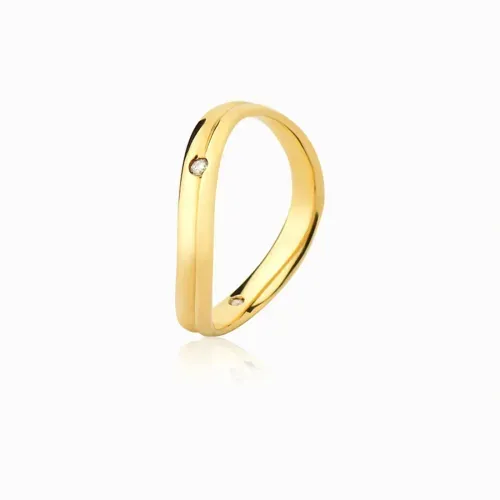 Aliança em ouro amarelo