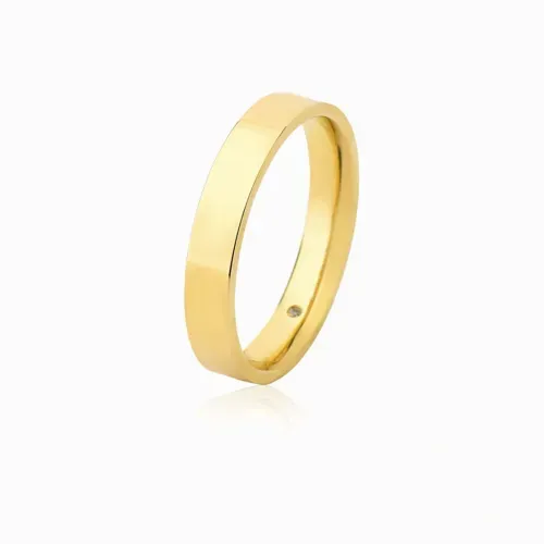 Aliança em ouro amarelo