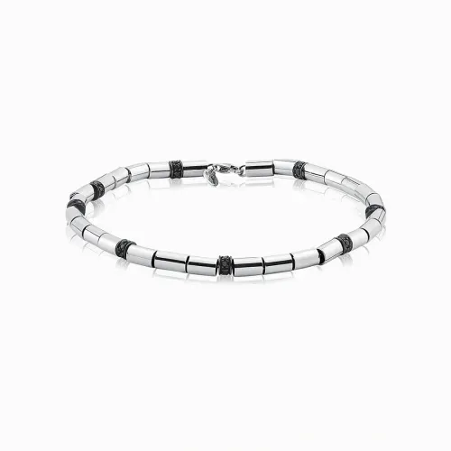 Pulseira de prata com espinélios