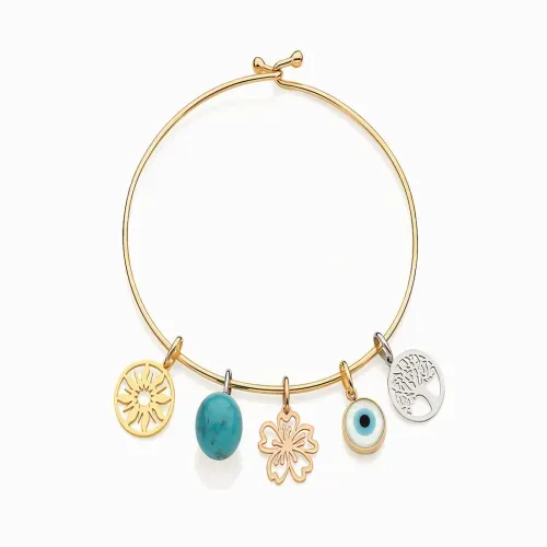 Pulseira rígida em ouro amarelo