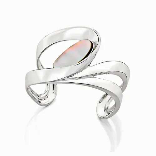 Pulseira em prata com madrepérola