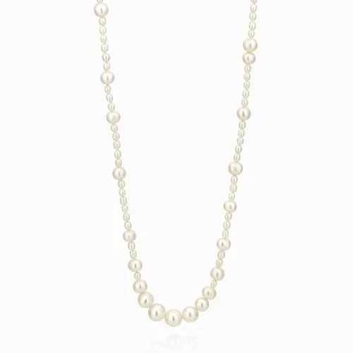 Colar em ouro amarelo com pérolas