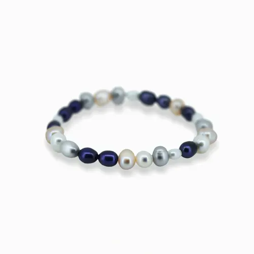 Pulseira com Mix de Pérolas Coloridas Ilumine-se