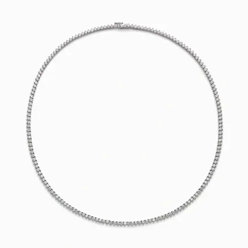 Colar Riviera em ouro branco com diamantes de 7 ct
